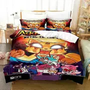 v1818 Bed Sheets Printed Aggretsuko Retsuko Bedding Set Boys Girls Twin Queen Size Duvet Cover Pillowcase Bed Boys Adult Home Textileextile 3-Piece Be