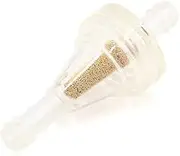 XYWHPGV Clear Plastic Copper Motorcycle Inline Oil Fuel Filter Fit for 6mm Dia Hose(f8aee b3209 a0f71 3660f d9c4a c460c