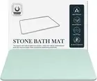 Stone Bath Mat, Diatomaceous Earth Shower Mat, Non-Slip Super Absorbent Quick Dr