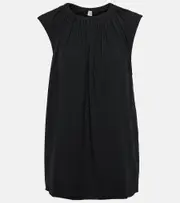 [Toteme] Toteme Gathered jersey top AU 8 black