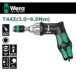 【WERA】1/4槍型可調式扭力起子3.0-6.0NM(7442)