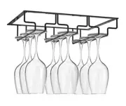 Wine Glass Rack under Cabinet,Wine Stemware Holder Organizer 2Pack Brand New