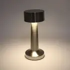 Led Bedside Lamp Portable Cordless Table Lamp Dumbbell Table Lamp/silver