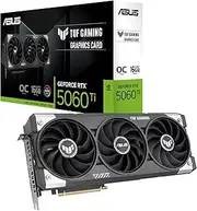 ASUS TUF Gaming GeForce RTX 5060 Ti OC Edition 16GB GDDR7 Gaming Graphics Card (Nvidia GeForce RTX5060Ti DLSS 4, 3.1-Slot Design, PCIe 5.0, 3X DisplayPort 2.1b, 1x HDMI 2.1b, TUF-RTX5060TI-O16G-GAMING