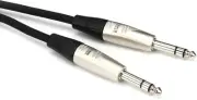 Hosa HSS-015 Pro Balanced Interconnect, REAN 1/4 in TRS to Same, 15 ft