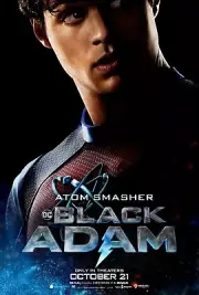 2022 Black Adam Movie Poster 11X17 Dwayne Johnson Hawkman Atom Smasher DC ⚡