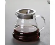 Durable material design, hand washed glass Coffee pot, cloud pot, filter cups, filter, shared pot cover, printable logo