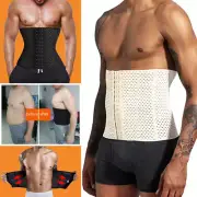 Men Abdomen Belly Waist Trainer Tummy Girdle Belt Body Shaper Trimmer Training