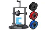 Creality Ender 3 V3 SE 3D FDM Printer with CR Touch Auto-leveling "Sprite" Direct Extruder Up to 250mm/s with 3 Rolls 1.75mm PLA+ filament (Black, Red, Blue)
