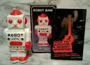 Ceramic ROBOT Coin Bank BRAND NEW Boxed & UPRISING SURVIVAL GUIDE Book Christmas