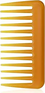 Mini Wide Tooth Comb, Small Travel Detangling Comb Pocket Curly Hair Comb Portable Styling Comb Shower Wet Comb for Women, Beard Comb for Men, No Handle Desigh (1 Pack）