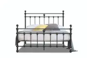 Modern Classic Valarie King Metal Bed Frame Black