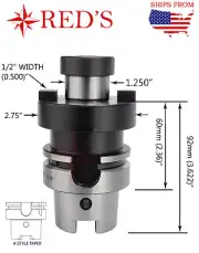 HSK63A-FMA1-1/4-60 Face Mill Tool Holder G2.5 25k RPM CNC Router HSK 63A