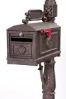 Locking BRONZE Mailbox Premium Secure Cast Aluminum Mailbox Better Box Mailboxes