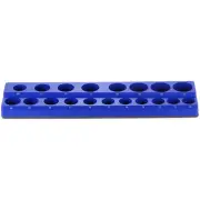 Magnetic Socket Organizer 1/2" Drive Metric Socket Holder Tray, Blue