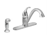 Moen 7840 Camerist Low Arc Kitchen Faucet and Side Spray