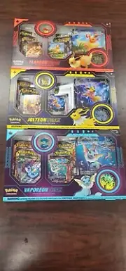 Pokemon Eevee Evolution VMAX Premium Collection 3 boxesVaporeon Flareon Jolteon