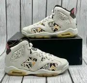 Size 5y - Nike Air Jordan Retro 6 GS Retro Quai 54 - Sail Gum Cz6506 100