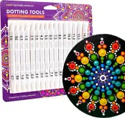 Dotting Tools for Painting Mandalas - Happy Dotting Company - 16Pc Double End...