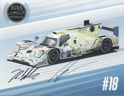 SIGNED 2021 KYLE TILLEY, DWIGHT MERRIMAN "BREMONT" WEATHERTECH IMSA POSTCARD