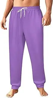 [Generic] Men's Sweatpants, Purple Palette-439, Polyester Joggers, Sweatpants Jogging Pants for Workout Running