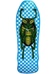 Mint 1987 Powell Peralta Blue Checkerboard Bug Team Skateboard Deck XT Bonite