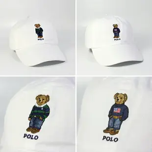 美國百分百【全新真品】Ralph Lauren 帽子 RL 配件 棒球帽 Polo 小熊 帆布老帽 男女 白色 AE24