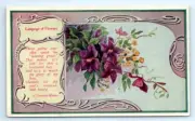VTG Language Of Flowers Postcard Antique Preston Wynne Clematis Unused A8