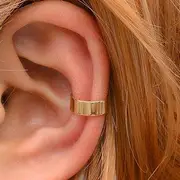 Alloy Cuff Earring 1 Pc - 5989 - 01 - Gold - One Size