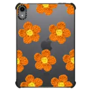 iPad mini (6th gen) iPad Impact Case Crochet Flowers - Orange