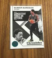 2019-20 Chronicles DEMAR DEROZAN #23 Teal SP Parallel Card