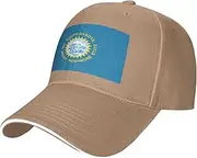 [SSIULUS] South Dakota Flag Casquette Cap Hats,Trucker,Baseball Cap with Snapback,Perfect for Summer,Golf