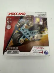 NIB Meccano POCKET BIKE MINI MOTO Starter Set 16204. 49 Pcs. New. Sealed. Rare