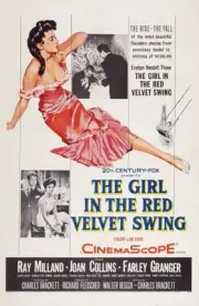 The Girl In The Red Velvet Swing poster insert Farley Granger - Old Photo