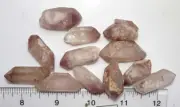 Lithium Quartz Rough - 12 Crystals - Double Terminated xt476