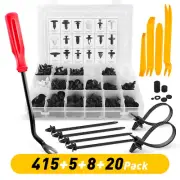 Plastic Rivets Bumper grille Push Pin Retainers Clip+Fastener Remover Tool EOA (for: Isuzu)