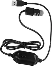 Hohopeti USB Heater Aquarium Compact Mini Aquarium Heater for Fish Tank Intelligent Temperature Control