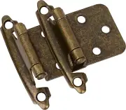 Premium 50-Piece Antique Brass Self-Closing Hinges - Quiet Soft Close Mechanism