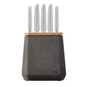 Furi Pro Stone 6pc Knife Block Set Flint Terrazzo 6 Piece | 41507