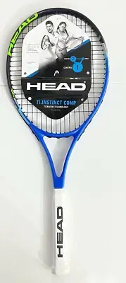 HEAD Ti. Instinct Comp Unisex Tennis Racquet, Black/Blue, 27 in., 105 Sq.in Head
