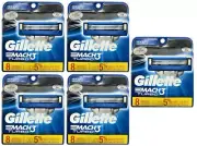 Gillette Mach3 Turbo Razor Blade Cartridges. 8 Count (5 Pack)
