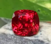 Natural Blood Red Ruby Cushion Cut 14.40 Ct AAAA+ Rare Certified Loose Gemstone