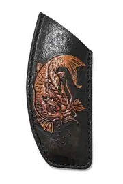 Strider SmF Leather Sheath ‘Yakuza’ Handcrafted.