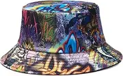 [Quanhaigou] Adjustable Snapback Hat for Men Women,Unisex Hip Hop Baseball Cap Flat Bill Brim Dad Hats