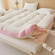 Japanese Floor Futon Mattress Roll Up Foldable Tatami Soft Breathable Single Double Mat Student Dormitory Home ZSMFCD(01,150 * 200cm)
