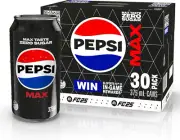 Max Zero Sugar Cola Soft Drink, 30 X 375Ml