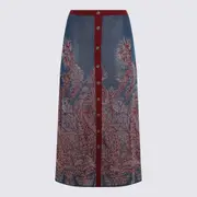 [Etro] Etro-Skirts Aubergine Mix-Donna 46