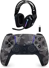 Logitech G733 Lightspeed Wireless Gaming Headset with Suspension Headband, LIGHTSYNC RGB, Blue VO!CE Bundle