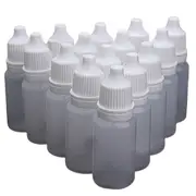50pcs Squeezable Drop Liquid Container Empty Plastic Dropper Bottles 10ML