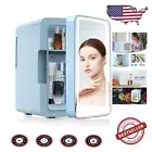6L Mini Cooler & Warmer with LED Makeup Mirror - Portable Beauty Companion